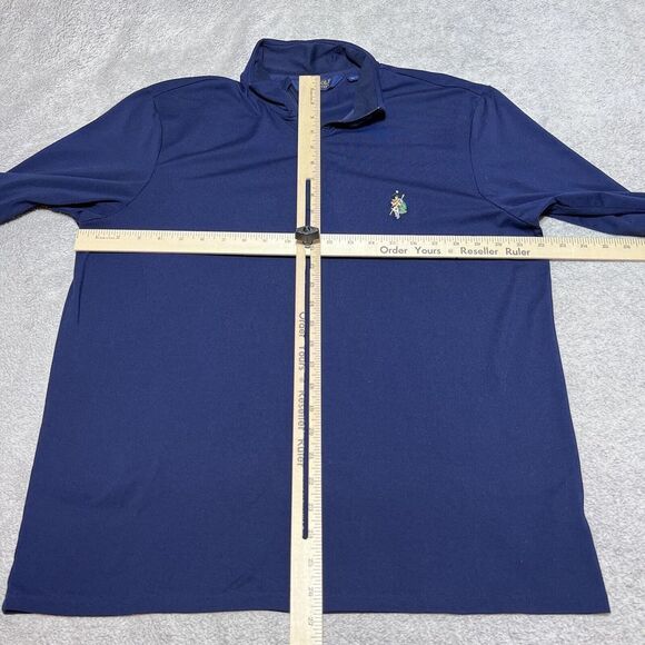 Polo Ralph Lauren Golf Jacket Mens Large Navy Blue Scottish Scots Guard Logo - Picture 8 of 12